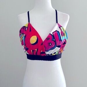 SHEIN pop art Bralette top